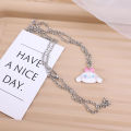Sanrio Figure Necklace Kuromi Cartoon Metal Necklace Pendant Kawaii Women Girl Party Birthday Jewelry Gift 1Pcs. 