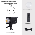 300W Bi LED Video Light, Continuous LED Lighting with 2.4G Wireless Remote for Portrait, Outdoor Photographic EU Plug.