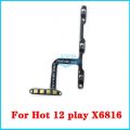 For Infinix Hot 6 7 8 9 10 10s 11 11s 12 20i Play Lite Power Volume UP Down Side Button Flex Cable Repair Parts.