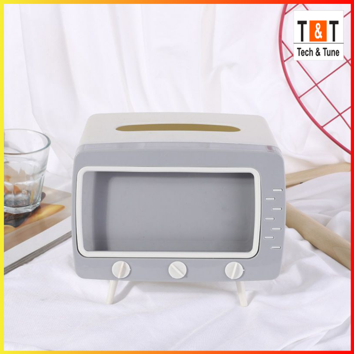 Retro%20TV%20Shaped%20Tissue%20Box%20&%20Phone%20Holder%20Tissue%20Box%20Mobile%20Phone%20Rack%20Bracket%20Plastic%20Household%20Living%20Room%20Desktop%20Creative%20Storage%20Box%20-%20Image%205