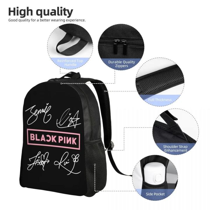 Kpop%20Jennie%20Black-Pink%20Travel%20Laptop%20Backpack%20Bookbag%20Casual%20Daypack%20College%20School%20Computer%20Bag%20for%20Women%20Men%20-%20Image%205