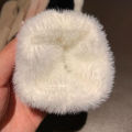 1 Pair Soft Winter Gloves for Women Half Finger Gloves for Girls Fingerless Wrist Warmers Fluffy Mittens.
