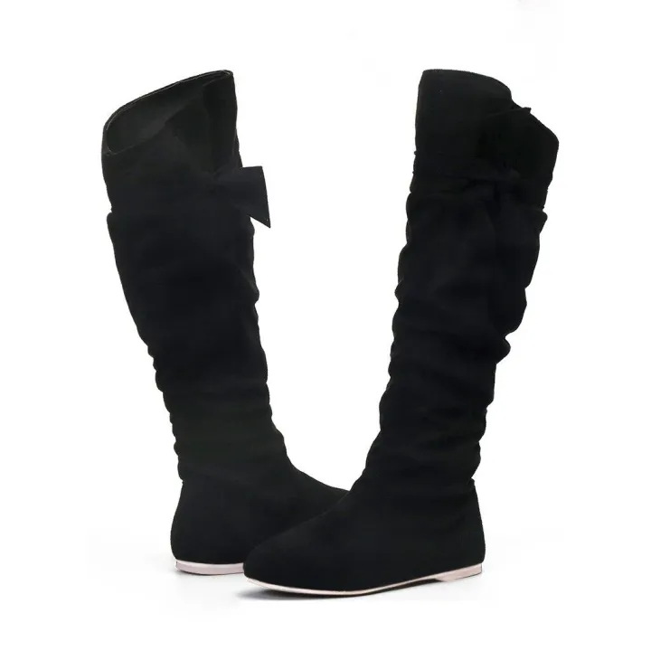 Women's%20Ladies%20Fashion%20Casual%20Beautiful%20Knotted%20Knee-high%20Long%20Boots%20Flat%20Shoes%20Women's%20Korean%20Style%20Fashion%20Platform%20Martin%20Boots%20Ankle%20Lace%20%20Boots%20Black%20-%20Image%208
