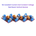 Li-Ion Battery Charging Module 5A Constant Current Voltage LED Driver Buck Power Supply Vertical Red Board Module Easy Install.