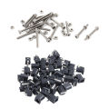 45 Pcs DC Power Jack Socket 2.1mm X 5.5mm Barrel-Type PCB Mount DC-005 with M2 X 20mm Long Hex Socket Knurled Cap Screws Bolts Nuts Set 20Pcs. 