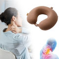 Airplane Travel Pillow Comfortable U-shaped Neck Pillow for Travel Soft Breathable Support Cushion for Fatigue Relief U-shaped Travel Pillow. 