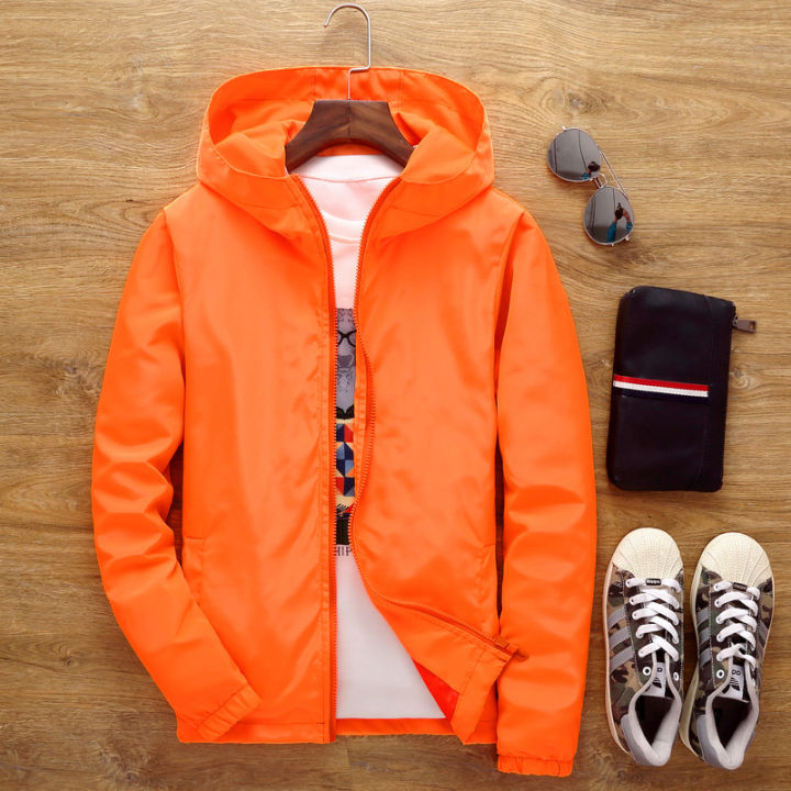 Spring%20and%20Autumn%20Men's%20Jacket%20Plus%20Size%20Jacket%20Teen%20Student%20Korean%20Version%20Thin%20Top%20Hooded%20Windbreaker%20Jacket%20Printed%20Logo%20-%20Image%205