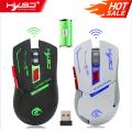 HXSJ 2400dpi Rechargeable Gaming Mouse 7 color Backlight Breathing Comfort Gamer Mice for Computer Desktop La-ptop. 