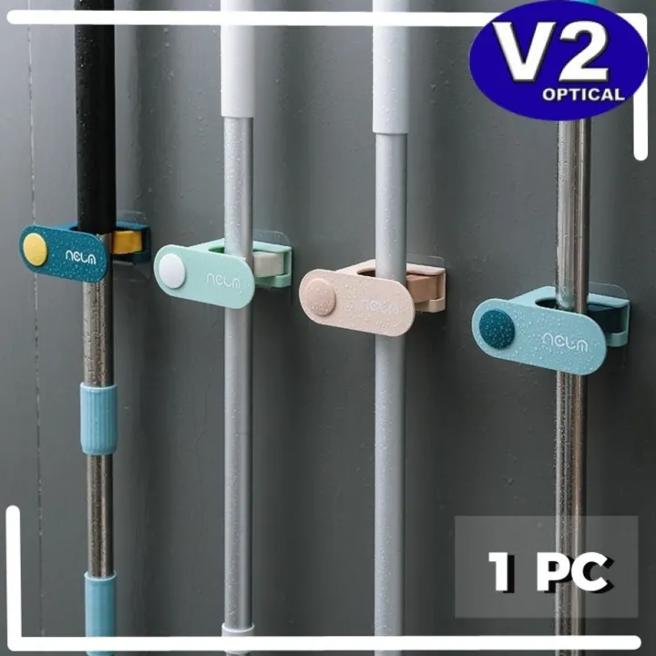 Non-Marking%20Mop%20Holder/%20Broom%20Clip%20Household%20Hook%20Hanger%20Free%20Punching%20Bathroom%20Wall%20Bracket%20Adhesive%20Storage%20-%20Image%202