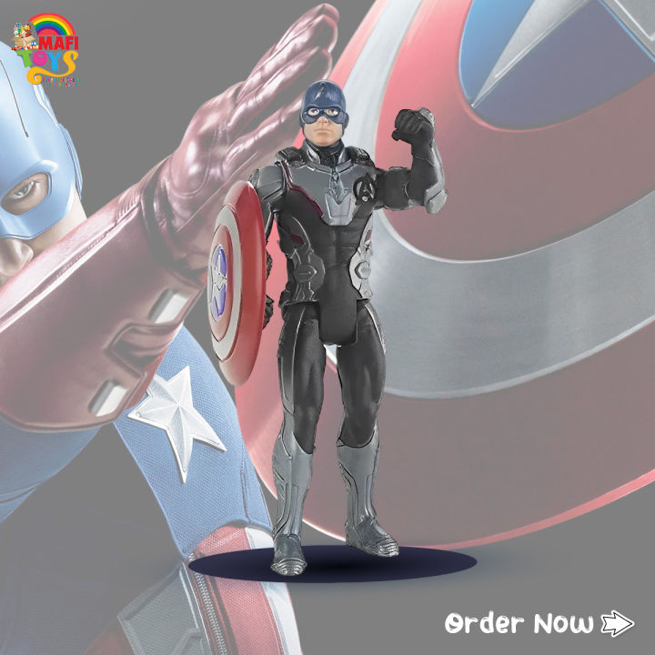 Avengers Marvel Endgame Team Suit Captain America 6"-Scale Figure Action Figure Toy For Kids