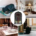 GC Mosque Azan Prayer Islamic Wall Clock Lcd Display Alarm Clock Ramadan Eid Gifts For Home Office Decoration (eu Plug). 
