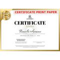 Certificate Print Paper Ambrush Paper | 150 gsm A4 size | Pack of 20 Pcs. 
