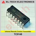 TC9148 IC 9148 IR Infrared Remote Control Transmitter TC9148 IR DIP-16 16 Pin Leads Dual In Line Package Chip. 