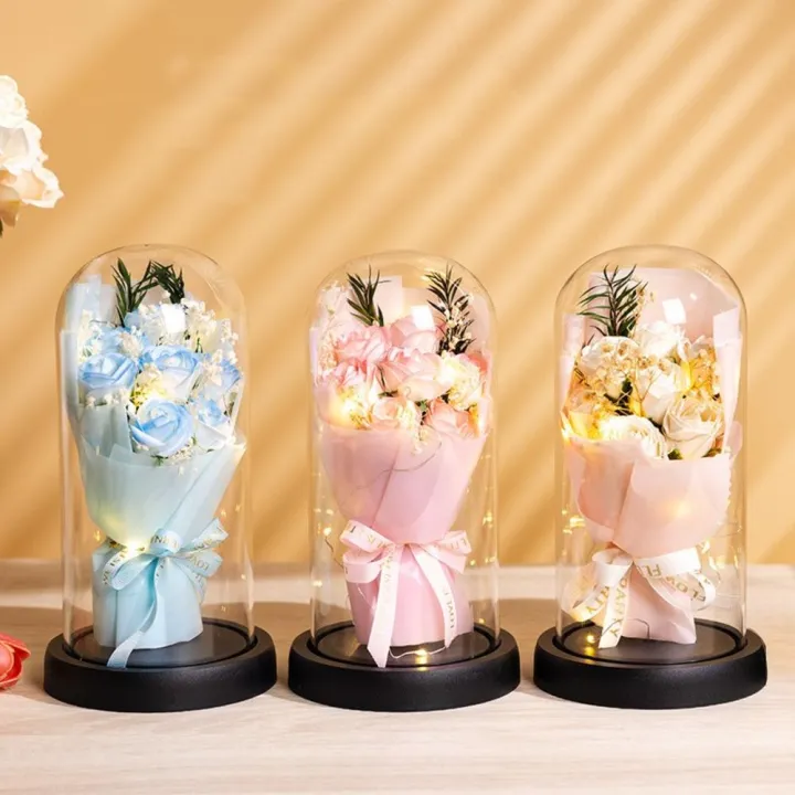 Plastics%20Everlasting%20Rose%20Unique%20Led%20Glass%20Dome%20Bouquet%20Romantic%20Illuminated%20Ornament%20for%20Birthday%20-%20Image%203