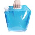 Portable Folding Collapsible Handheld 5/10 Liter Outdoor Drinking Water Bag. 
