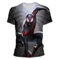 Summer Spider Man 3D printing kids adult sports T-shirt daily street fashion comfortable children's top. 