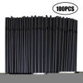 100Pcs Disposable Colorful Plastic Straws Summer Drink Straight Bend Straws Bar Household Drink Tools. 