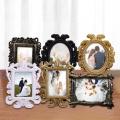 Hollow Design Oval/Rectangle Retro Photo Frame Picture Holder Wedding birthday small photo frame Home Decor Craft Frame Gift.