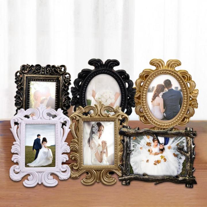 Hollow%20Design%20Oval/Rectangle%20Retro%20Photo%20Frame%20Picture%20Holder%20Wedding%20birthday%20small%20photo%20frame%20Home%20Decor%20Craft%20Frame%20Gift%20-%20Image%202