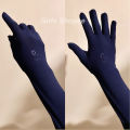 Muslim Women’s Long Cotton Hand Socks, Solid Color, Breathable Fabric.