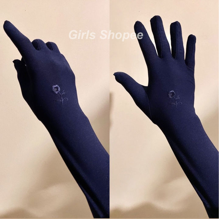 Muslim%20Women%E2%80%99s%20Long%20Cotton%20Hand%20Socks,%20Solid%20Color,%20Breathable%20Fabric%20-%20Image%204