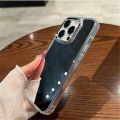 Luxury Plating Make Up Mirror Phone Case For iPhone 11 12 13 14 15 Pro Max Mini XR X XS 8 7Plus SE Hard Acrylic Shockproof Cover.
