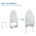 Ironing d Holder Wall Mount Electric Iron Hanger Ironing d Rack Ironing d Storage Organizer White.