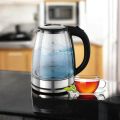 1.8L Smart Electric Glass Kettle – Durable Tea Maker with 1850-2200W Power, Modern Design, 220V, 50Hz, Multiple Color Options, Fast Boiling, Perfect for Home Use with Tea, Coffee, and Hot Water (1 Pc). 