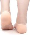 2 pieces of a pair, Silicone Gel Heel Socks Insoles for Dry Hard Cracked Heel Repair Pad, Swelling & Pain Relief, Plantar Fasciitis For Foot Care. 