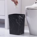 Can Trash Waste Bin Garbage Bathroom Container Basket Black Kitchen Decor Rubbish Square Wastebasket Paper Office Holderfor.