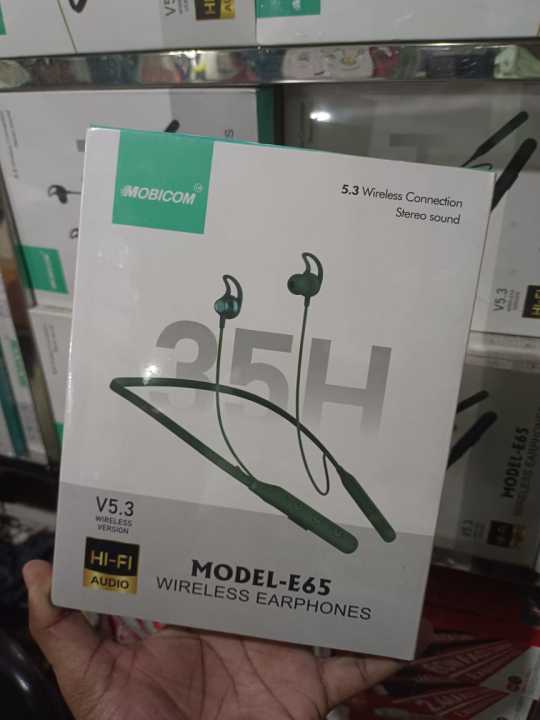 Mobicom E65 Nickband Wireless Earphones
