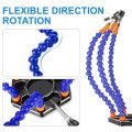 NCANRUI Bench Vise Work Vise Welding Table with 6 Flexible Arms Soldering Iron Stand PCB Soldering Repair.