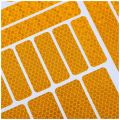 New Reflective Bike Sticker Fluorescent Motor Bicycle Reflector Bike Wheel Rim Night Safty Warning Reflector Film Cycling Decal. 
