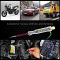 JOUYI 2X Automotive LED Circuit Tester 6-24V Test Light with Dual Probes 47 Inch Antifreeze Wire Alligator Clip for Testing.