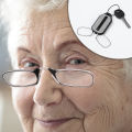 Nose Clip-on Reading Glasses Folding Legless Ultralight Keychain Glasses Men Women Mini Portable Presbyopic Glasses. 