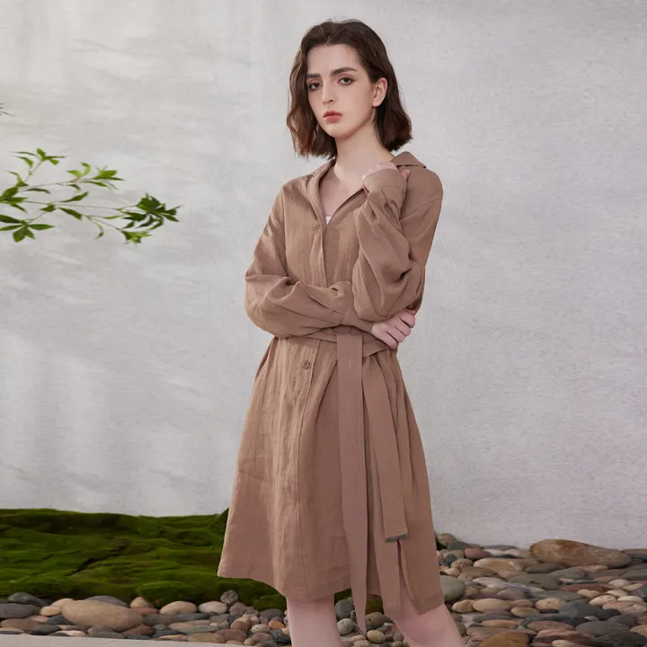 K2059L%20Luxury%20Brand%20Clothing%20for%20Women%20Ladies%20Shirt%20Dress%20Blouse%20Dresses%20100%25%20Pure%20Linen%20Clothes%20-%20Image%205