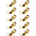 Right Angle Spade Fork-20 x Spade Adapter Plugs-gold. 