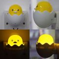 Light-Controlled Sensor LED EU Plug Egg Shell Duck Night Light with Mushroom Wall Socket Light Lamp. 