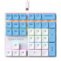 HXSJ 33 Key Wired Mechanical Numeric Keypad with Multi-color Lights Suitable for Finance Business Laptop Numeric Keyboard. 