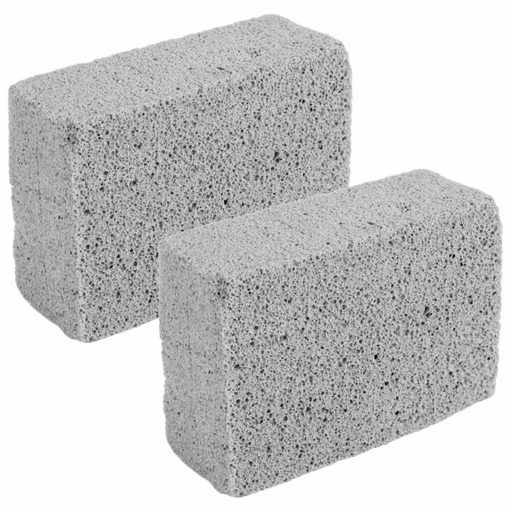 2Pcs Baecue Grill Cleaning Bricks to Remove Oil Stains for Grilling