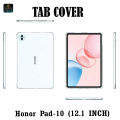 For Honor Pad 10 Display Size  12.1 Inches Transparent Crystal Clear Back Case Cover + Tempered Glass Protector for Honor Pad 10 ( 2 in 1 Combo Pack ). 