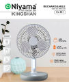 Kingshan Rechargeable mini fan 3SPED Control Fan With LED Light KL-881. 