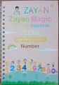 4 PCS Set Magic Practice Book For Kids Handwriting -with 4 Arabi Book,1 Pen, 7 sis and a gripper - Magic Book. 