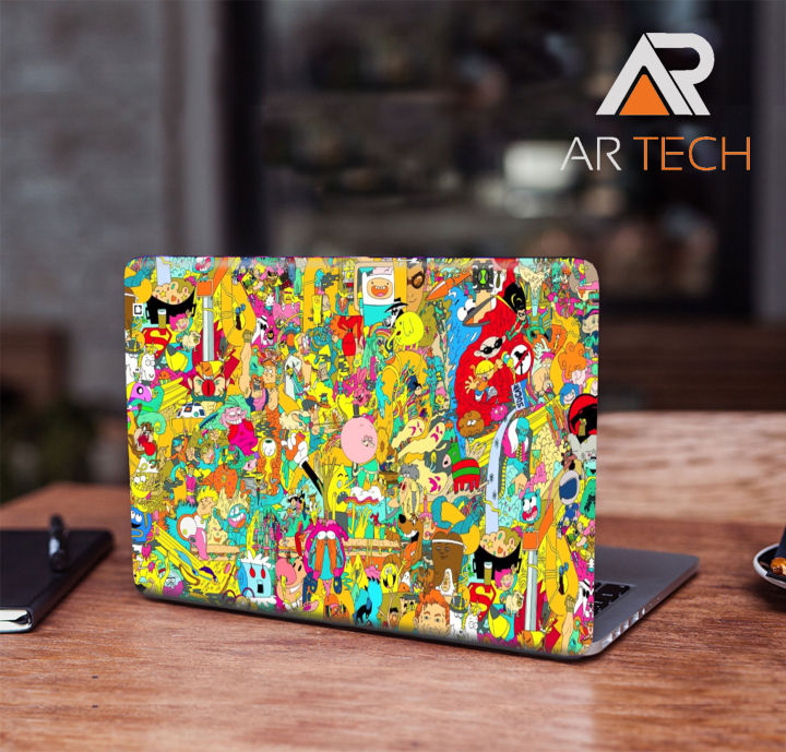 Varities Cartoon Art Removeable Laptop Sticker for Back Side skin for any kind of Laptop AR-5106