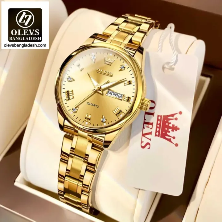 Olevs%204580%20Silver%20&%20Golden%20Two%20Tone%20Stainless%20Steel%20Analog%20Wrist%20Watch%20For%20Women%20-%20White,%20Silver,%20Black%20&%20Golden%20-%20Image%207
