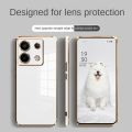 infinix Note 40 Pro note40 Pro+ 5G Pro 5G Luxury Plating Straight Slim Edges Protection Casing Soft Silicon Back Cover Case. 