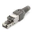 Linkwylan CAT6A CAT7 RJ45 Modular Ethernet Cable Plug Shielded Connector Field Termination Reusable Shielded STP for 22-26AWG. 