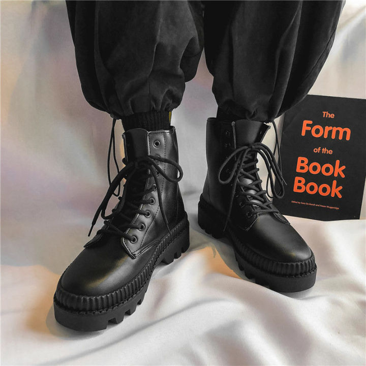 Men's%20Shoes%20Autumn%20and%20Winter2022New%20High-Top%20Dr.%20Martens%20Boots%20Men's%20Thick%20Cotton%20Shoes%20Black%20Working%20Wear%20Leather%20Boots%20Men%20-%20Image%209