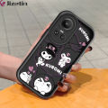 Jizetin for OPPO Reno10 5G / Reno10 Pro 5G Back Cover Shy Kuromi Ladder Camera Soft Rubber Mobile Phone Case.