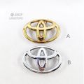 1 x ABS Gold TOYOTA Logo Car Auto Steering Wheel Emblem Badge Sticker Decal Replacement For TOYOTA. 